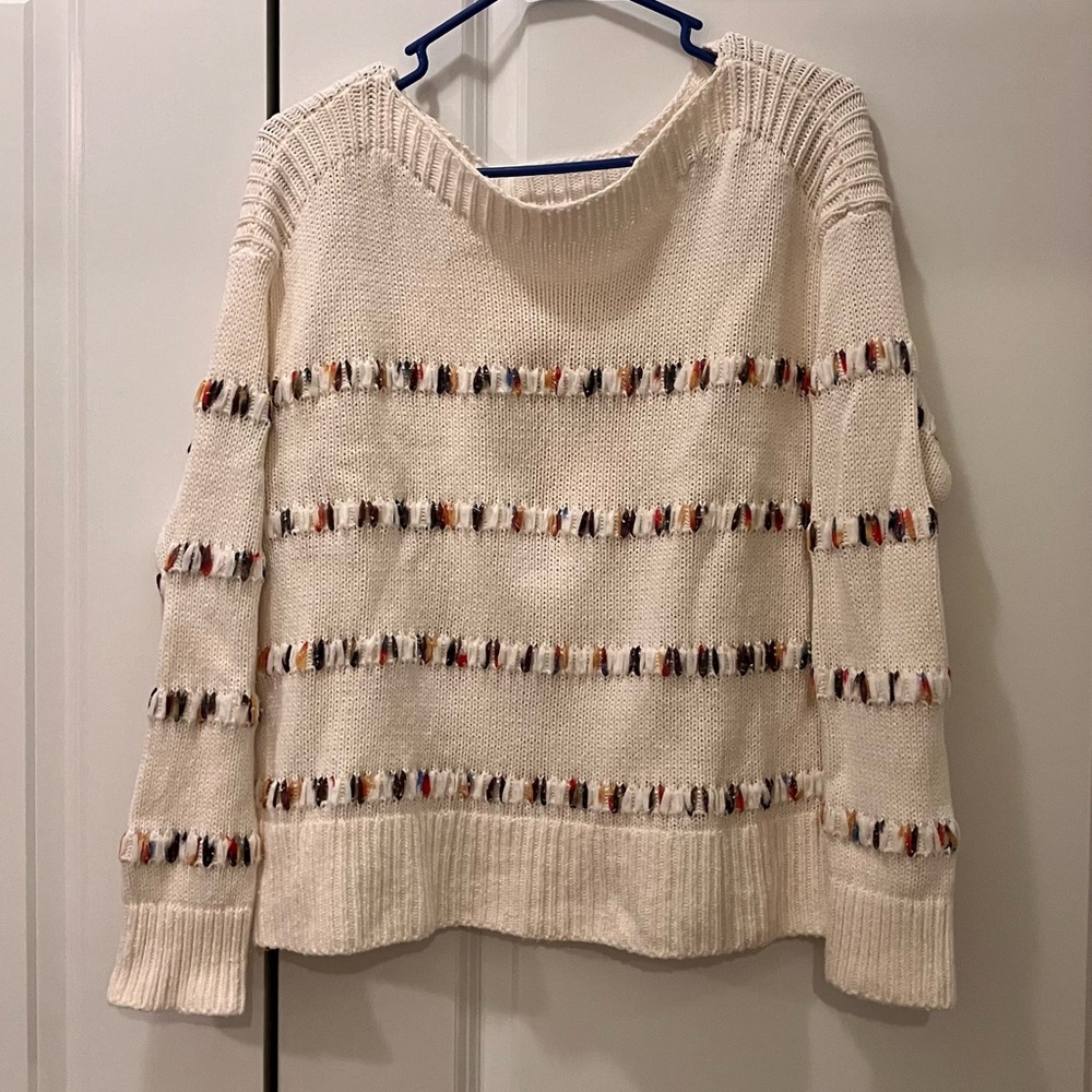 Gorgeous and soft cream knit sweater from Lou&Grey for Loft